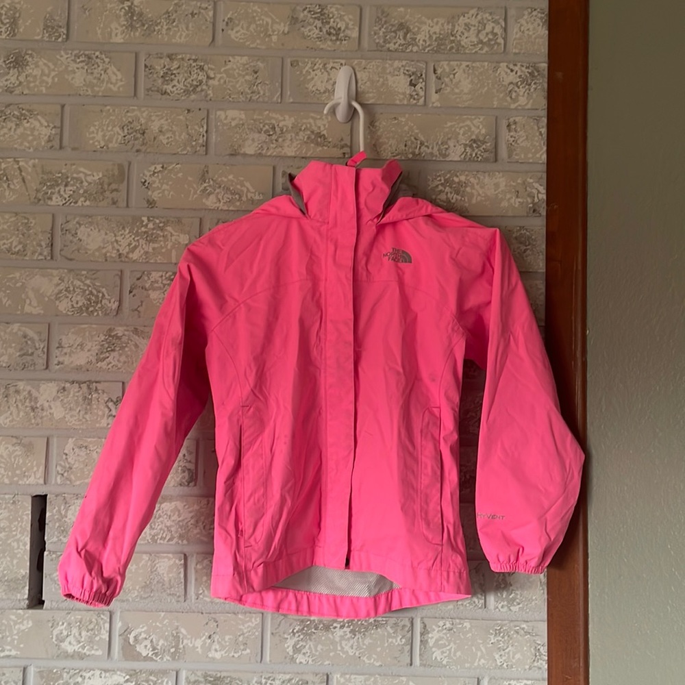 The north face rain coat